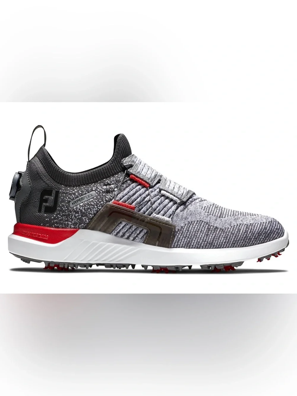 FootJoy HyperFlex Boa Golf Shoes - Grey/Red 51083 Size 7M